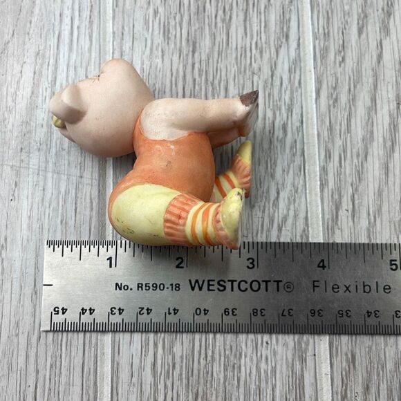 George Good Ceramic Pig Figurine Warm Up Stretching Aerobics - Picture 7 of 8